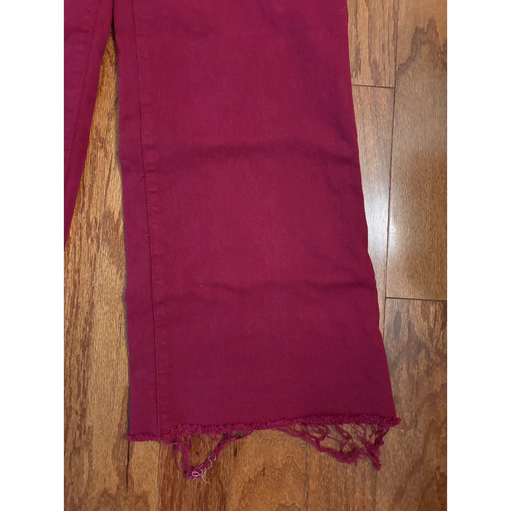Kut From The Kloth Pink High Rise Meg Fab Ab Wide Leg Jeans Size 4 - Picture 3 of 11